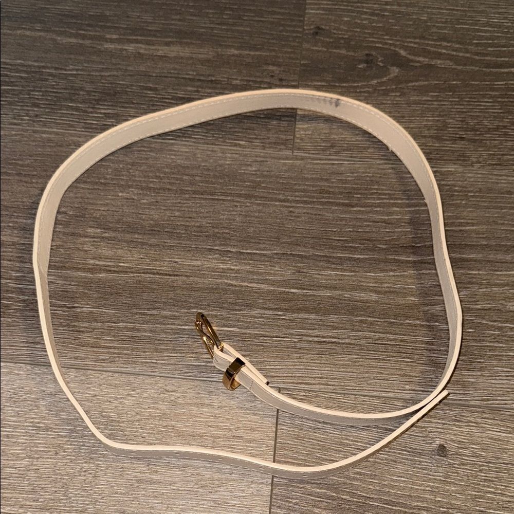 Nordstrom Cream and Gold Belt Elegant Accessory